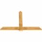 Ekena Millwork Eugene Rough Sawn Timber Gable Bracket, Western Red Cedar, 72"W x 48"H x 2"D x 6"F, 16/12 Pitch GBW072X48X0206EUG00RWR - alternate 3